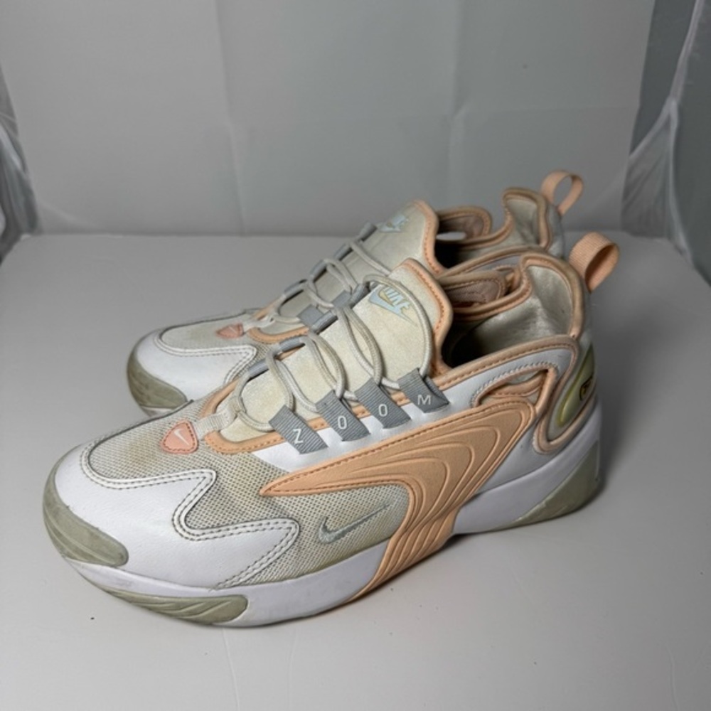 Nike Zoom 2K AO0354-108 Women's Running Athletic Shoes Size 8.5 White Coral‎ Gym